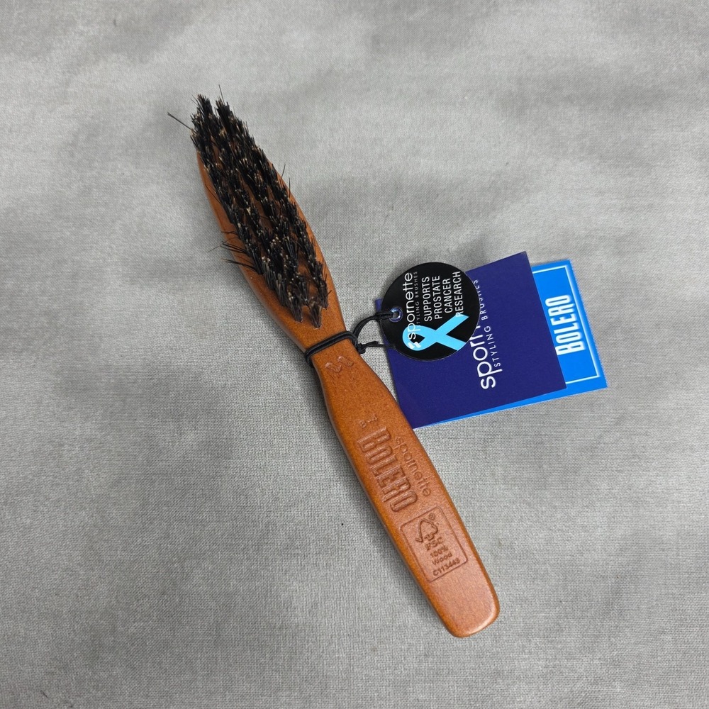 Spornette B-4 Bolero 100% Boar Bristle‎ Beard & Mustache Styling Brush
